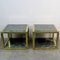 Brass and Marble Side Tables, 1970s, Set of 2 1