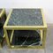 Brass and Marble Side Tables, 1970s, Set of 2 2