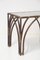 Italian Vintage Dining Table in Rattan, 1950 10