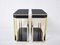 Black Lacquered Console Tables with Brass Details, by Jean Claude Mahey for Maison Roméo, 1970s, Set of 2 5
