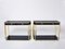 Black Lacquered Console Tables with Brass Details, by Jean Claude Mahey for Maison Roméo, 1970s, Set of 2, Image 1