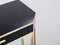 Black Lacquered Console Tables with Brass Details, by Jean Claude Mahey for Maison Roméo, 1970s, Set of 2 8