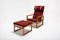 Set of The Runner Chair and Foostool attributed to Børge Mogensen for Frederica Stolefabrik, 1950s, 1