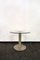 Emaillierter Eisen Tisch mit Granit Gestell und Glasplatte, 1980er 1