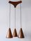 Large Scandinavian Modern Copper Pendant Lamp, 1950s, Image 2