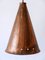 Large Scandinavian Modern Copper Pendant Lamp, 1950s 16