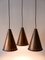 Lámpara colgante escandinava moderna grande de cobre, años 50, Imagen 10