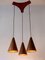 Large Scandinavian Modern Copper Pendant Lamp, 1950s 5