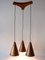 Large Scandinavian Modern Copper Pendant Lamp, 1950s 3