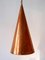 Copper Pendant Lamp by E. S. Horn Aalestrup, Denmark, 1950s 16