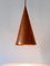 Copper Pendant Lamp by E. S. Horn Aalestrup, Denmark, 1950s, Image 8