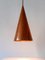 Lámpara colgante de cobre de ES Horn Aalestrup, Denmark, años 50, Imagen 8