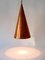 Copper Pendant Lamp by E. S. Horn Aalestrup, Denmark, 1950s 11