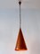 Lámpara colgante de cobre de ES Horn Aalestrup, Denmark, años 50, Imagen 5
