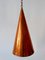 Copper Pendant Lamp by E. S. Horn Aalestrup, Denmark, 1950s 14
