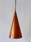 Copper Pendant Lamp by E. S. Horn Aalestrup, Denmark, 1950s, Image 12