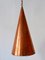 Copper Pendant Lamp by E. S. Horn Aalestrup, Denmark, 1950s, Image 15