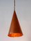 Copper Pendant Lamp by E. S. Horn Aalestrup, Denmark, 1950s 2