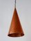 Copper Pendant Lamp by E. S. Horn Aalestrup, Denmark, 1950s, Image 1