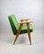 366 Lounge Chair in Light Green Velvet by Józef Chierowski, 1970s, Image 6