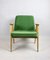 366 Lounge Chair in Light Green Velvet by Józef Chierowski, 1970s, Image 7