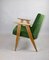 366 Lounge Chair in Light Green Velvet by Józef Chierowski, 1970s 10