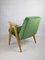 366 Lounge Chair in Light Green Velvet by Józef Chierowski, 1970s, Image 9