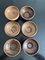 Stoneware Bowls by André Bodin for La Borne, Set of 6 6