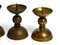 Large Mid-Century Candlesticks in Brass, 1950s, Set of 4 7