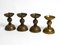 Large Mid-Century Candlesticks in Brass, 1950s, Set of 4, Image 1