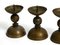 Grands Bougeoirs Mid-Century en Laiton, 1950s, Set de 4 19