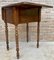 English Regency Walnut Table with Wings, 1890s 7