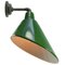 Vintage Industrial Cast Iron and Green Enamel Wall Sconce, Image 3