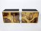 Buffets de latón oxidado de Isabelle & Richard Faure, años 70. Juego de 2, Imagen 15