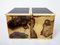 Buffets de latón oxidado de Isabelle & Richard Faure, años 70. Juego de 2, Imagen 6