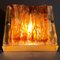 Square Wall Light in Murano Glass from Mazzega, 1970s, Image 3