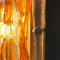 Lámpara de pared cuadrada de cristal de Murano de Mazzega, años 70, Imagen 6
