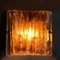Square Wall Light in Murano Glass from Mazzega, 1970s 16