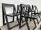 Silla plegable italiana vintage en negro de Aldo Jacober, Imagen 4