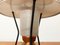 Lámpara de mesa trípode pequeña de cobre, años 50, Imagen 17