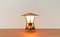 Lámpara de mesa trípode pequeña de cobre, años 50, Imagen 28