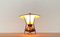 Lámpara de mesa trípode pequeña de cobre, años 50, Imagen 18