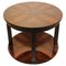 Art Deco Side Table in Walnut Veneer and Black Lacquer, France, 1930s, Image 1