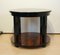 Art Deco Side Table in Walnut Veneer and Black Lacquer, France, 1930s 16