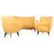 Italian Sofa and Armchairs byIsa Bergamo attributed to Guglielmo Veronesi, 1950s, Set of 3, Image 1