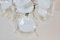 Lámpara de araña de cristal de Murano blanco soplado de Vistosi, Italia, años 70, Immagine 4