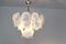 White Handblown Murano Glass Chandelier from Vistosi, Italy, 1970s, Image 8