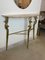 Italian Console Table in Brass and Marble with Mirror, 1950s 18