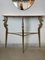 Italian Console Table in Brass and Marble with Mirror, 1950s 16