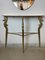 Italian Console Table in Brass and Marble with Mirror, 1950s 16